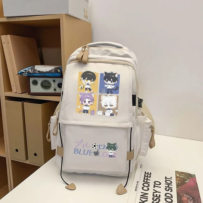 Синяя тюрьма: Блю Лок рюкзак Дышащая сетка 29 × 46 20 см черная синяя красная с замком