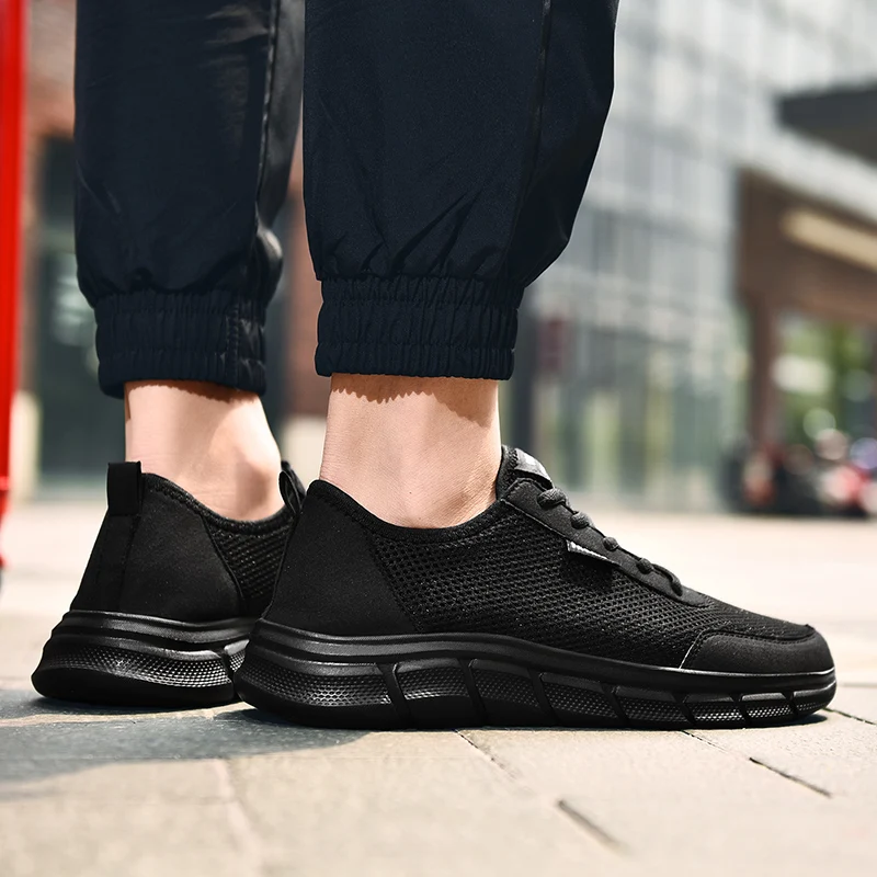 Mens Gym Shoes Casual Trainer Fashion Sneakers Zapatillas De Deporte Athletic Shoes Mesh 2022 NEW