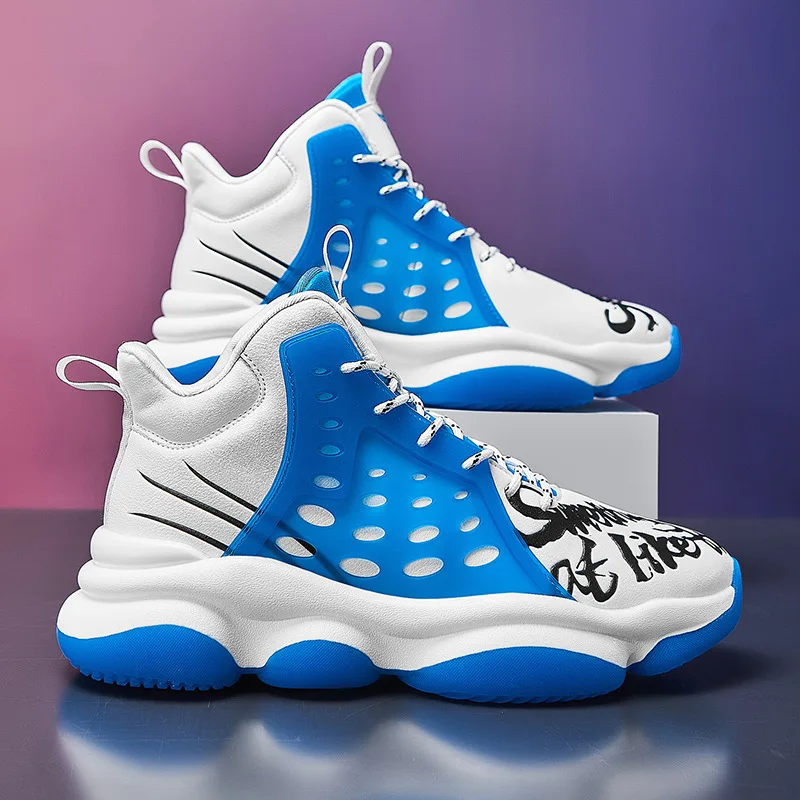 Mamba Strip High Top Thermal Basketball Shoes Men's Non-Slip Running Sneaker