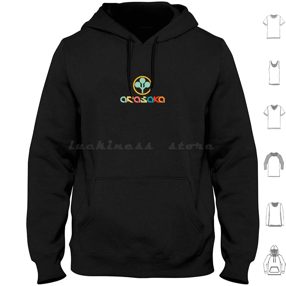 

Arasaka Corporation , Retro Arasaka Hoodies Long Sleeve Arasaka Araska Arasaka Corporation Arasaka Logo