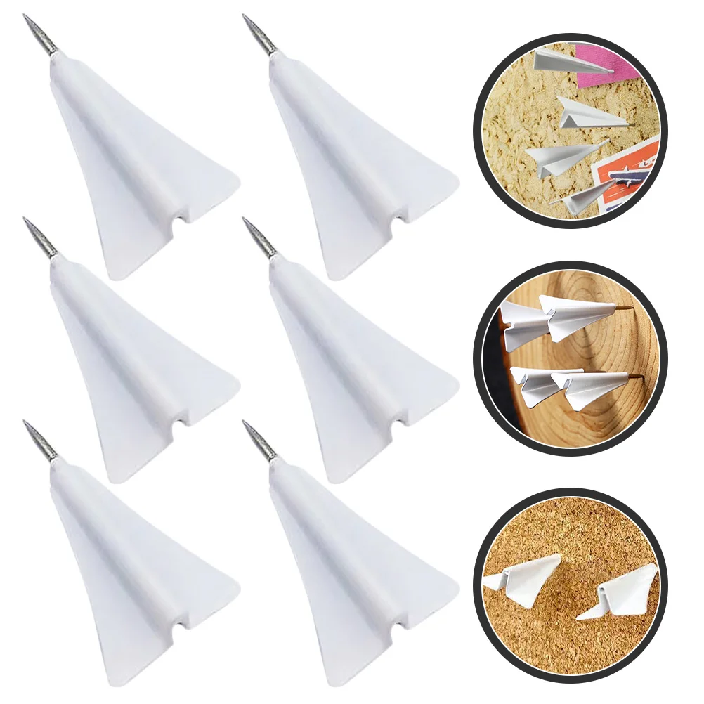 

Airplane Shape Map Thumbtacks Aircraft Pushpin Accessories Girls Convenient Pushpins
