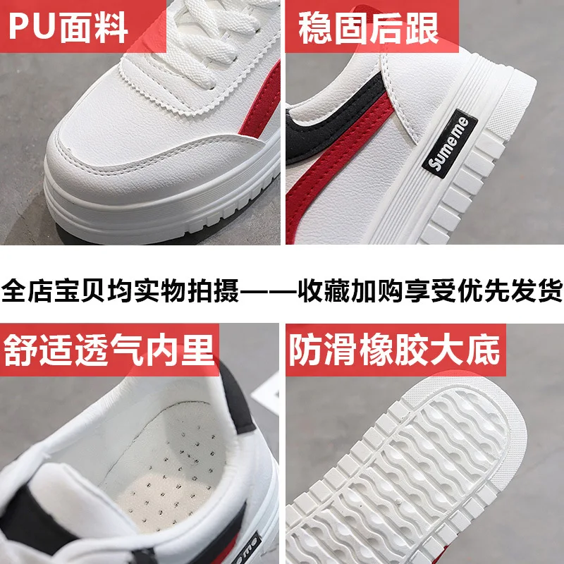 Casual Sneaker Shoes for Women 2023 White Korean Canvas  Platform Sneakers Zapatillas De Mujer Zapatos Shoe Round Toe Ladies