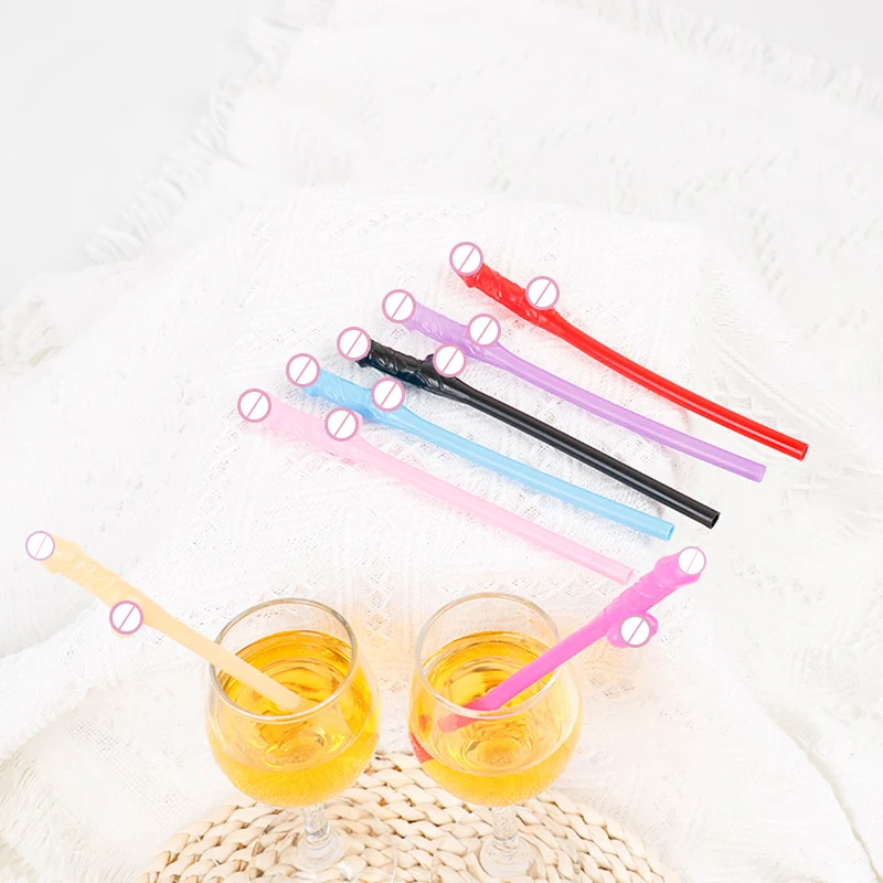 10 шт. питьевые соломинки для пениса свадебный душ сексуальный девичник Вилли