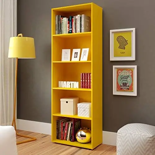 

Estante Livreiro com 5 nichos MULTY cor Amarelo -