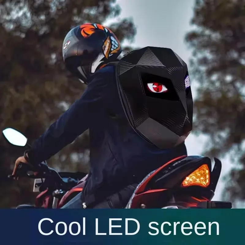 LED rycerz plecak rowerowy z oczkiem kask motocyklowy Mochilas para motocicletas wodoodporne torby na laptopa tornister Saco Moto