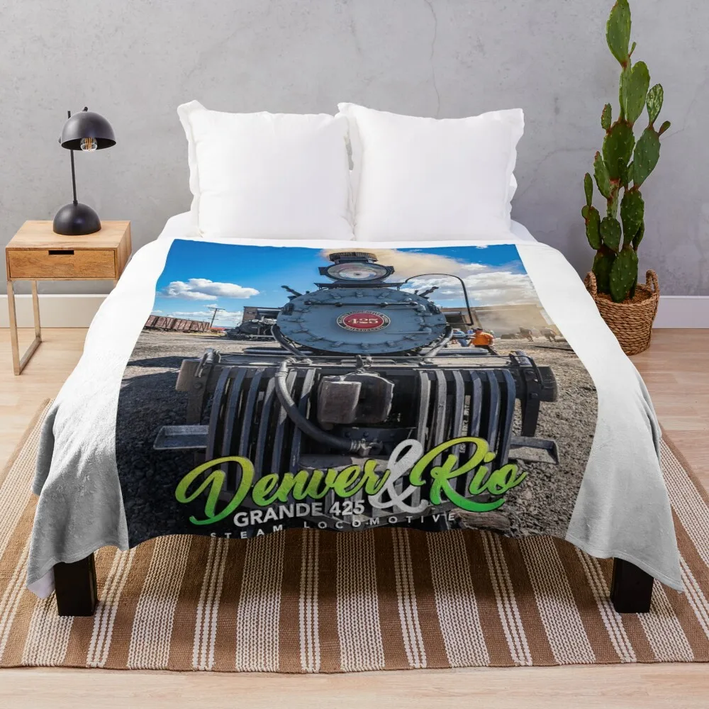 Одеяло Denver and Rio Grande 425 паровое локомотив идеи подарков на день Святого Валентина