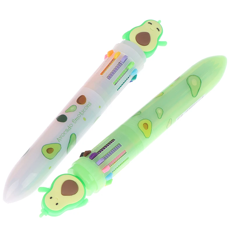 

Смайлик мультфильм авокадо Стиль 12 цветов планшетов офисные принадлежности подарок Канцтовары