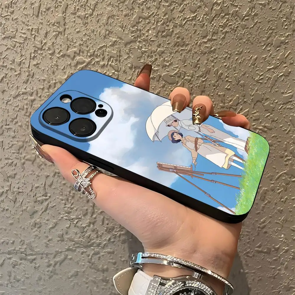 Чехол для телефона с изображением аниме The Wind Rises IPhone 15 16 13 Pro Max 14 12 11 Xr X 8 7 6 Plus