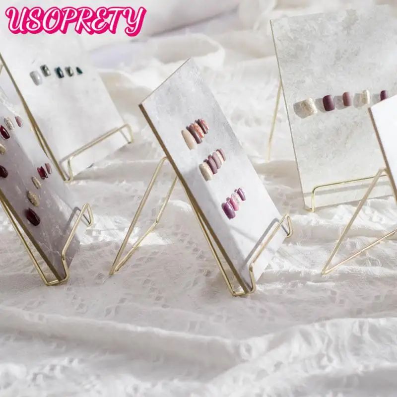 

Nail Art Display Stand Transparent Practice Acrylic Gel Polish Holder Strip Manicure Showing Tool Fairy Nail Tool For Take photo