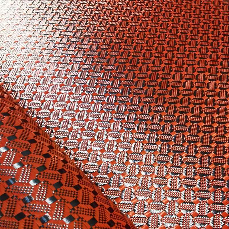 Кафу кевларовый оранжевый жаккардовый узор модификация автозапчастей DIY Декор