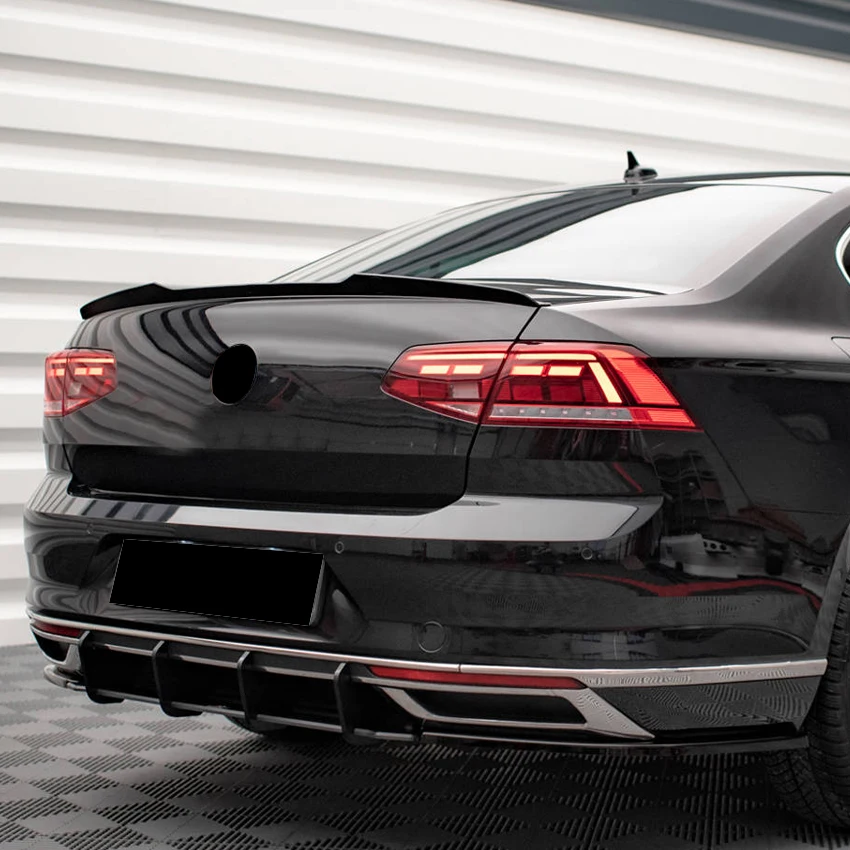 

For Volkswagen VW Passat B8.5 Rear Bumper Diffuser Flag Spoiler Splitter Accessories Car Styling