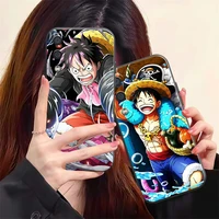 one piece anime phone case for samsung galaxy s8 s9 s10 s10e s20 s21 fe s21 plus silicone cover back soft black coque