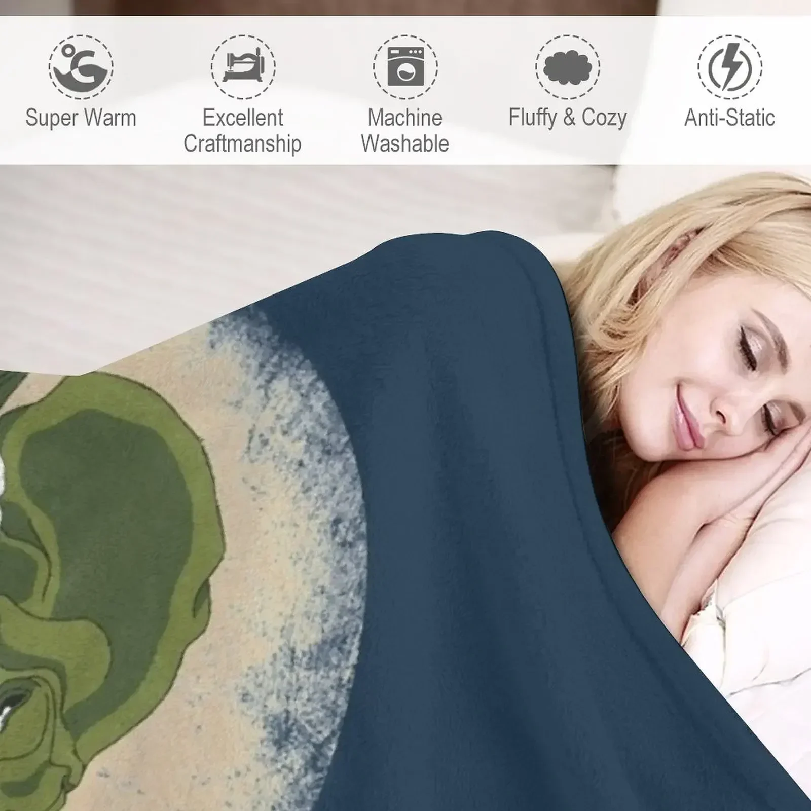 Одеяло Hokusai Cthulhu для волос диван рождественские подарки одеяла