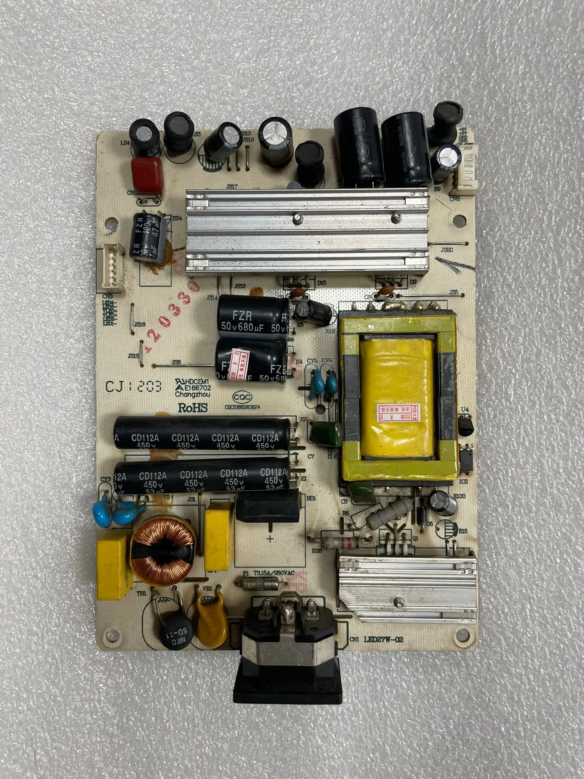 HSG1223 iL272DPB плата LED27W-02 CQC03001003024 плата высокого напряжения