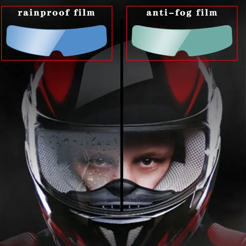 Universal Motorcycle Helmet Rainproof Anti-fog Film Anti-Fog Patch Screen Against UV Accessories 245*80MM |