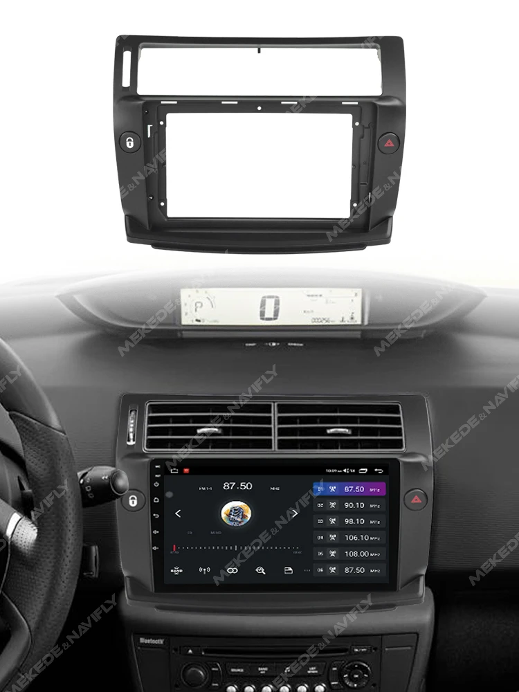9-дюймовая Рамка-адаптер Автомобильного Радиоприемника Для Citroen C4 C-Triomphe C-Quatre