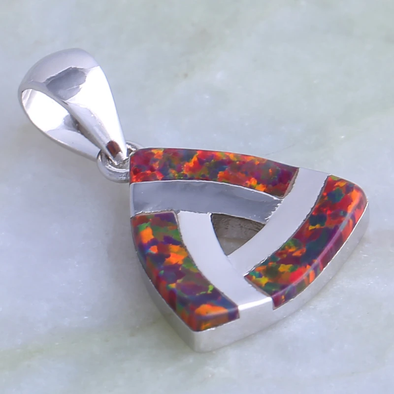 Женское ожерелье из серебра 925 пробы с разноцветным опалом |