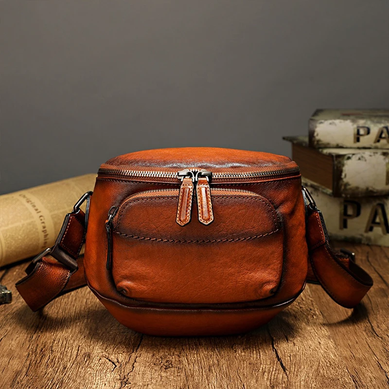 Маленькие Наплечные сумки из натуральной кожи для мужчин модный мессенджер