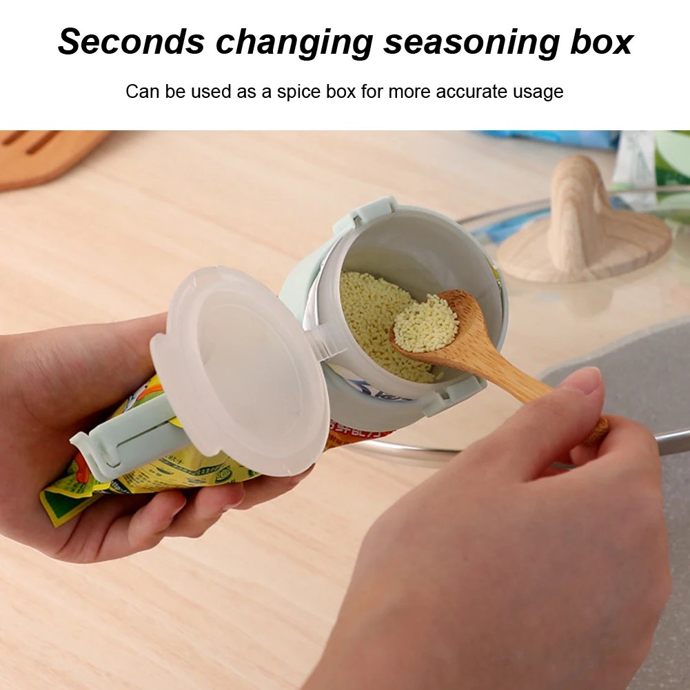 

Portable Grains Food Storage Clamp Travel Sealing Clip Snacks Fresh Keeping Pour Saver Kitchen Gadgets Household Cereal Bag