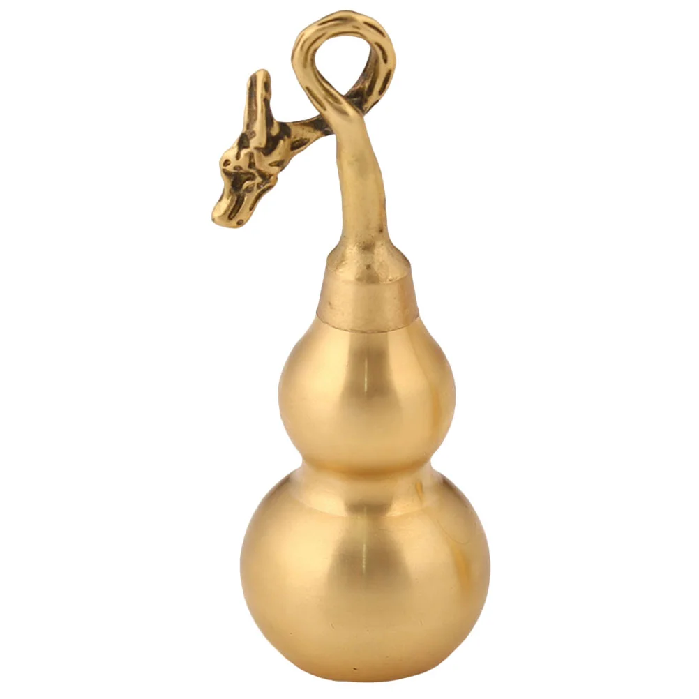

Copper Gourds Craft Adorn Wealth Statue Retro Decor Durable Ornament Decorative