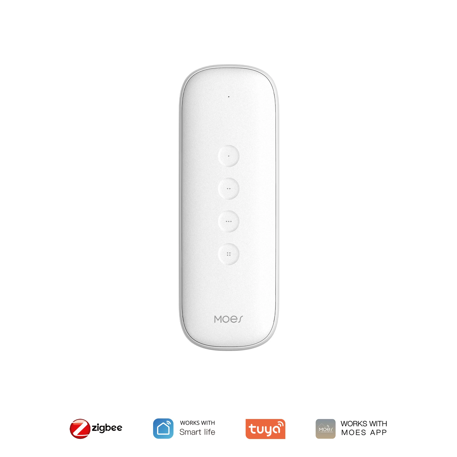 

MOES Умный переключатель сцен Tuya ZigBee 4 кнопки