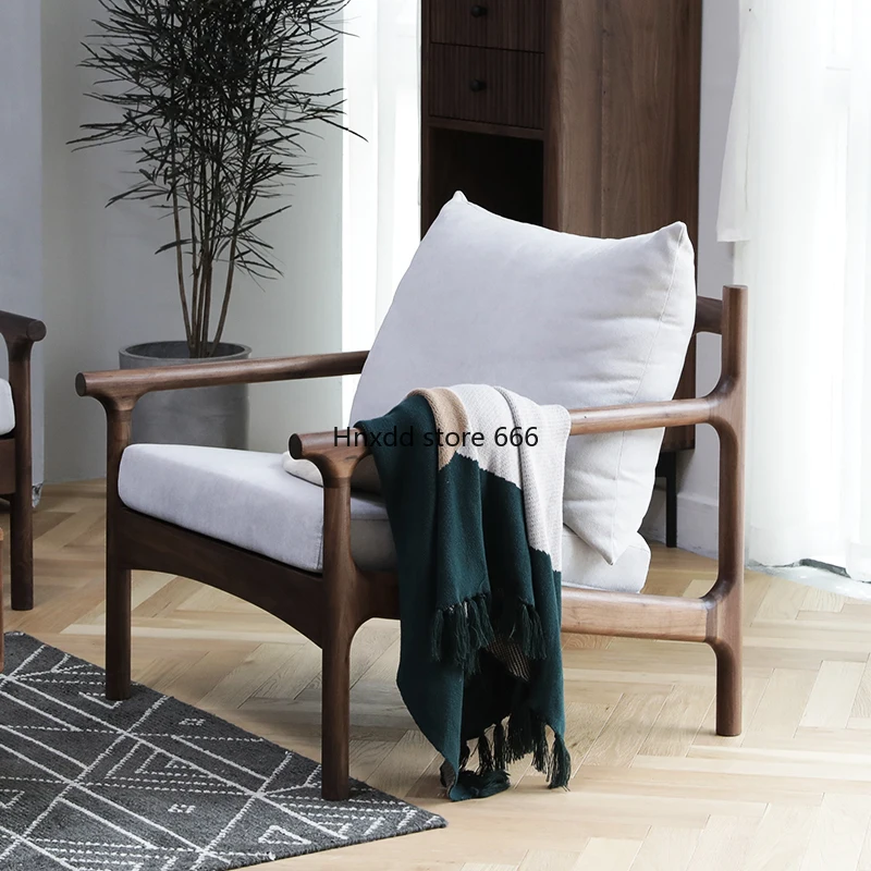 Северо-американский диван из черной ореховой ткани светильник Роскошная Новая