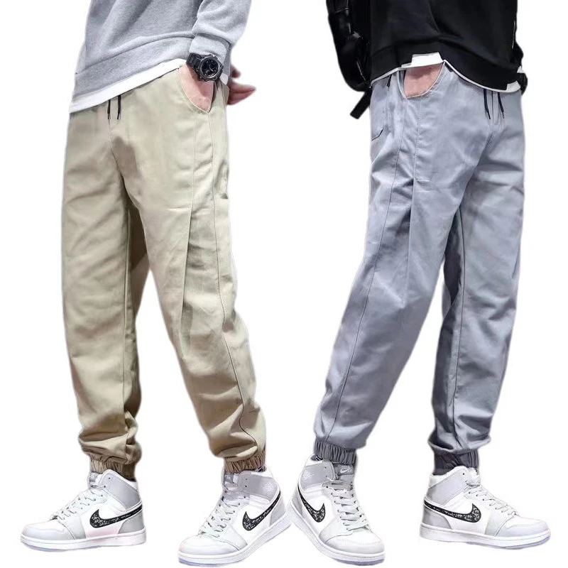 

Spring Autumn Men‘s Pants Japan Fashion Streetwear Solid Color Cargo Pants Men Casual Men Clothing Harajuku Jogging Pants Men