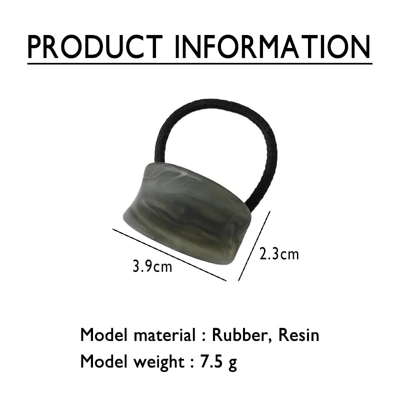 Новинка 2024 модная эластичная резиновая лента для волос с геометрическим
