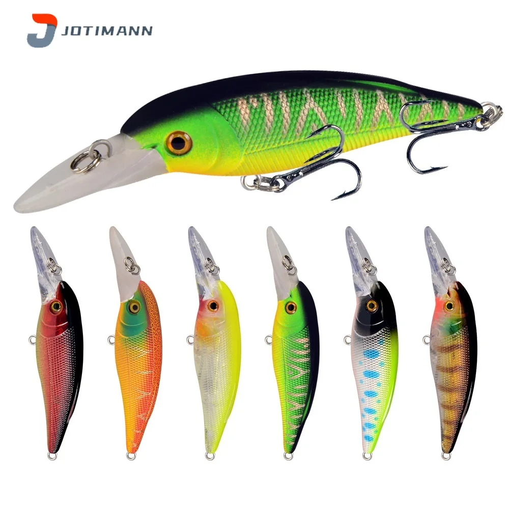 

JOTIMANN New Deep Diving Hard Bait Minnow Spinning Fishing Spoon Fishing Lures 60 Grams with Hook Carp Striped Bass Pesca Tackle