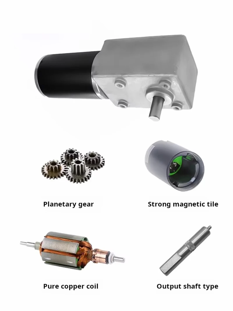 Турбочервячный мотор-редуктор постоянного тока 12 В 24 вперед и назад 2 5 об/мин ~ 2995