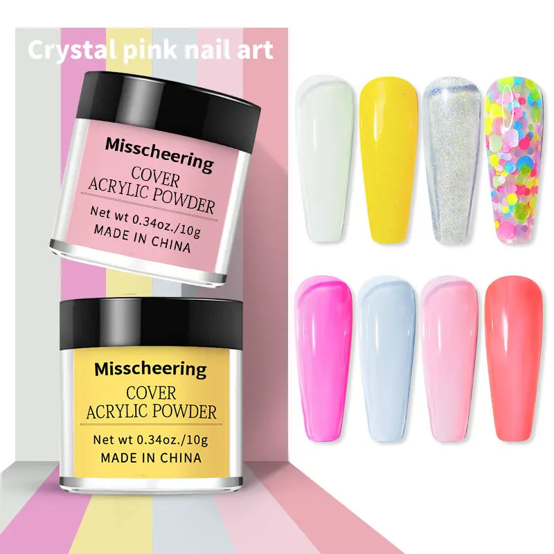 16PCS Set For Building Acrylic Gel DIY Nail Extension Kit With Holographic Powder Liquid Manicure Design Art Decor |