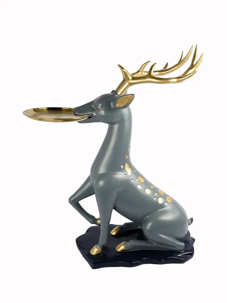 Домашний декор статуи талисмана оленя скандинавские внутренние фигурки