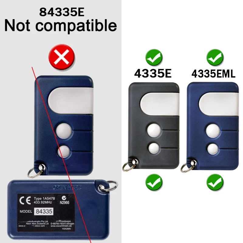Для 4335EML 4335E 94335E 84330E 1A5639-7 Устройство для открывания гаражных ворот Дистанционное