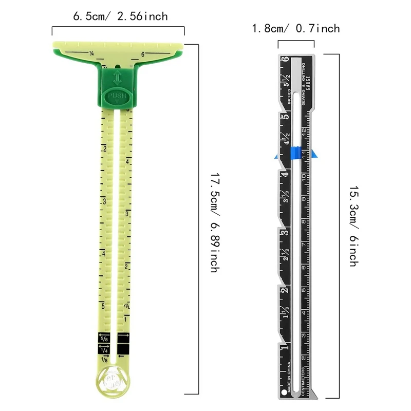 Акция! 4 шт. мерный инструмент для шитья линейка 5 в 1 |