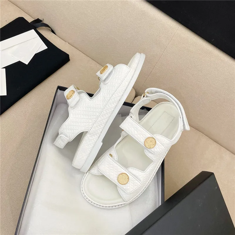 Сандалии женские кожаные на платформе роскошные брендовые дизайнерские