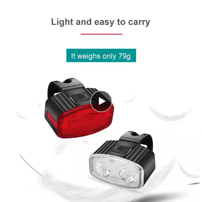 

Long Endurance Usb Charge Tail Light Multiple Modes Headlight Late-model Mountain Bike Headlights Riding Equipment