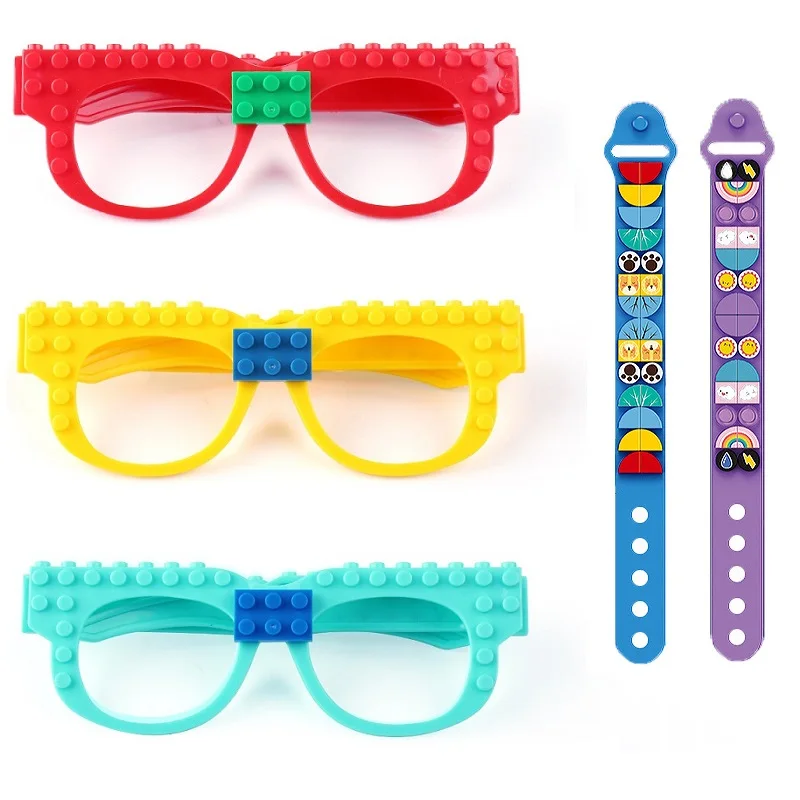 Конструктор &quotсделай сам&quot рамка для очков игрушечные кирпичи Рождественские