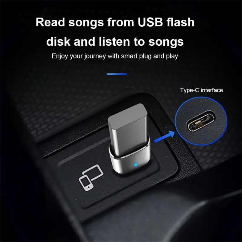 With Lamp USB 3.0 To Type-C OTG Adapter USB Type C Male To Micro USB Female Converter For Macbook Samsung S23 USBC OTG Connector