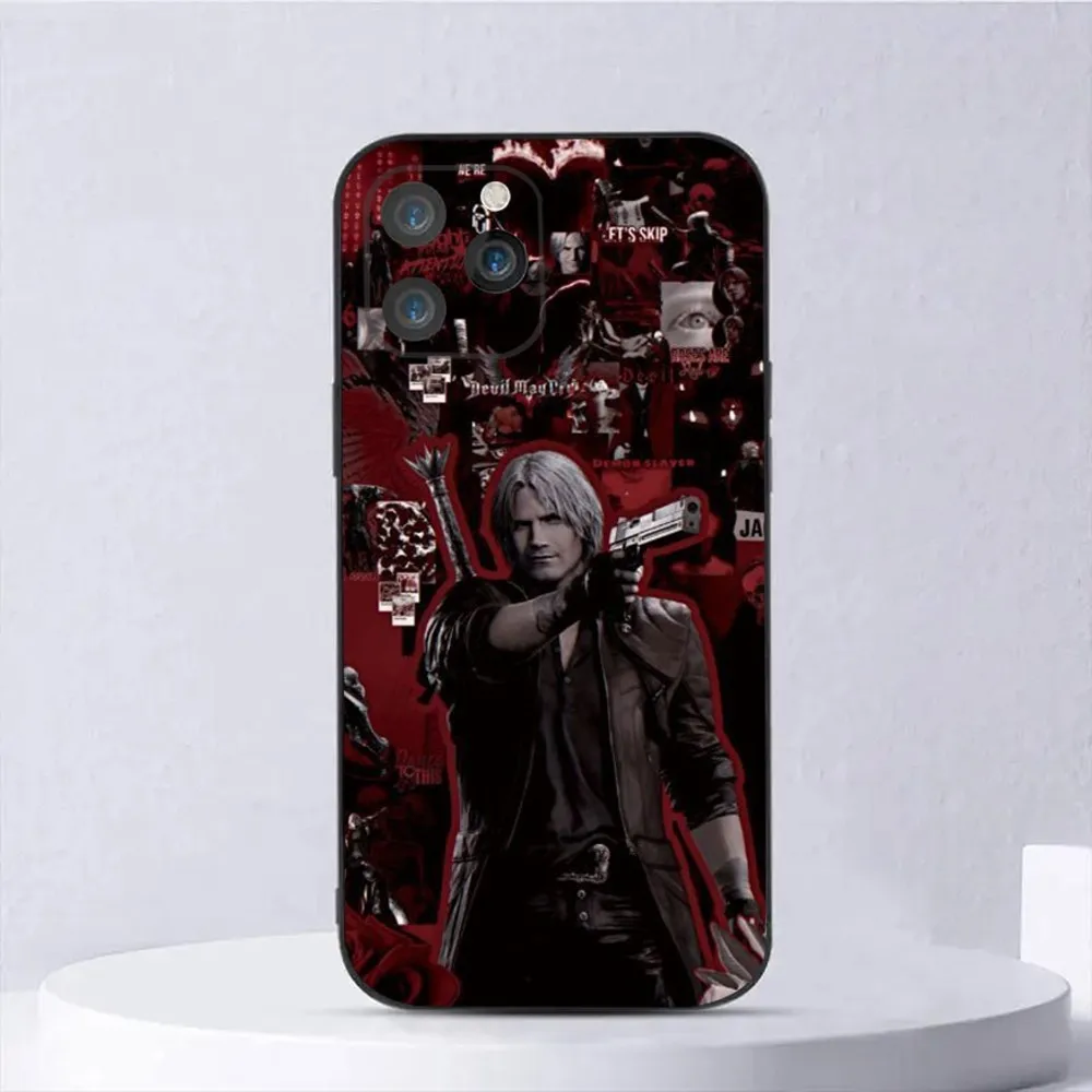 Чехол для телефона D-Devil May Cry Game iPhone 15 14 13 12 11 Plus Pro Max XS X XR SE Mini 8 7 мягкий силиконовый