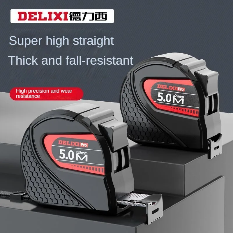 

Измерительная рулетка DELIXI, износостойкая самоблокирующаяся утолщенная рулетка, 3 м/10 м