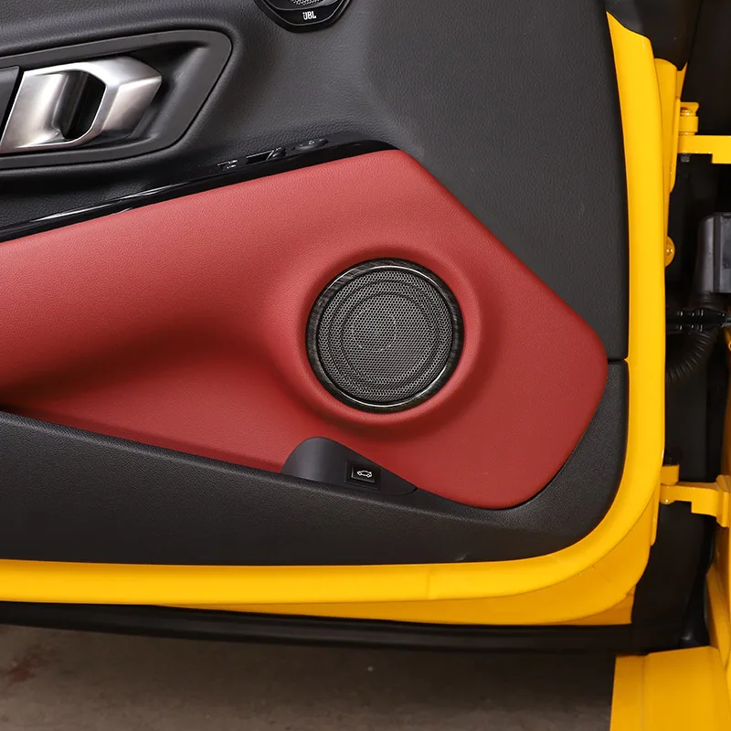 

Car Styling For Toyota Gr Supra A90 2019 -2022 Car Door Speaker Ring Trim Sticker 2 Styles Car Interior Accessories