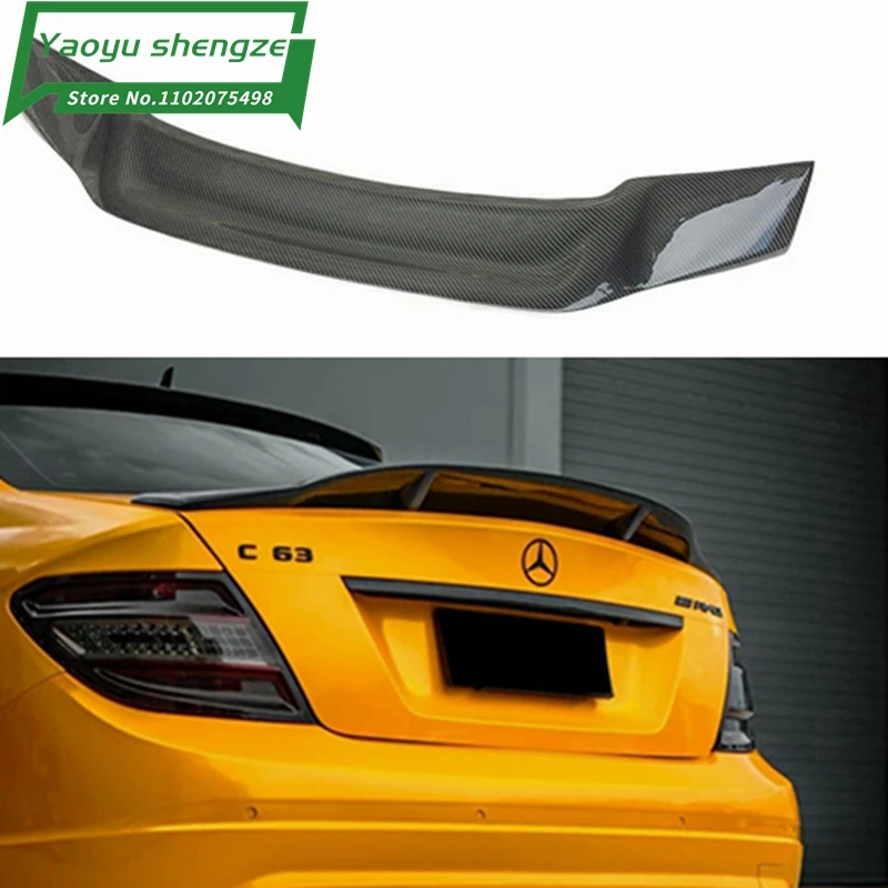 

ABS material for Mercedes-Benz W204 sedan C350 C63 for AMG car 2008-13 R-type trunk spoiler wing with glossy black paint