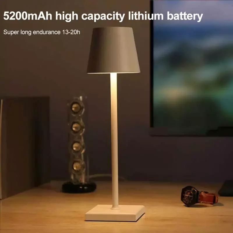 

Portable USB Rechargeable Cordless Table Lamp Bedroom Reading Bedside Lamp Indoor Lighting Decorative Nightstands Table Lamps