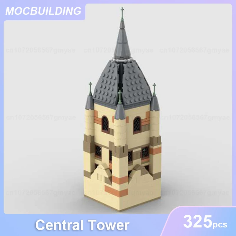 

Central Tower Model MOC Building Blocks Castle Architecture DIY Assemble Bricks Display Creative Children Toys Kids Gifts 325PCS