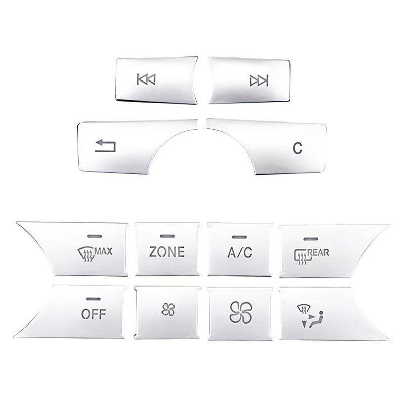 

Car Multimedia Air Conditioner Volume Button Sticker Cover Trim for Benz W204 C E Class GLK 2012-2015 Accessories