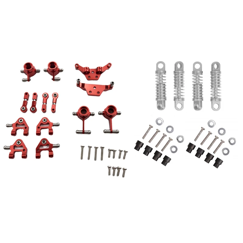 

Upgraded Parts Steering Cup Swing Arm Shock Absorber Plate Set With 4Pcs Alloy Shock Absorber Damper Oil Filled Type