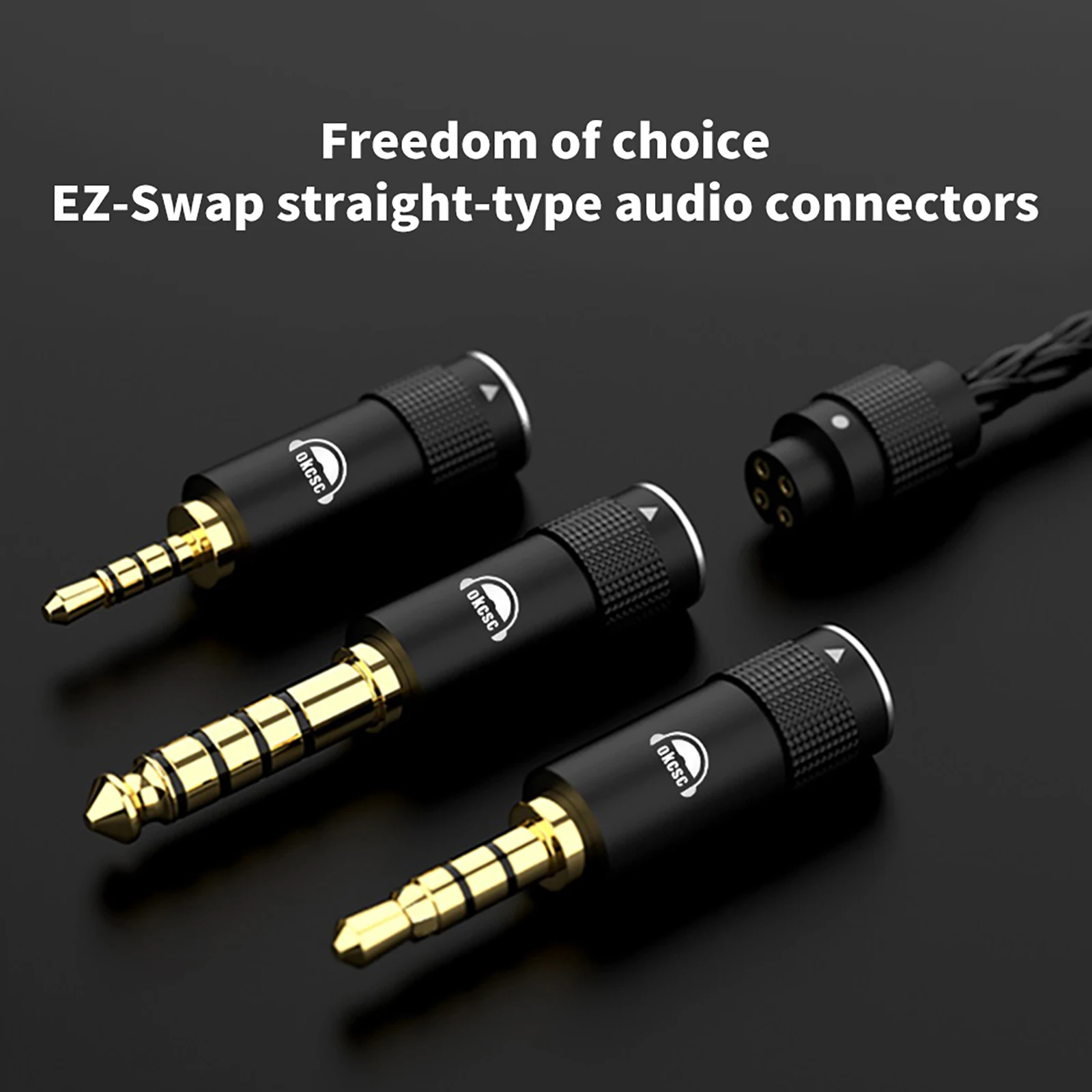 Okscc AS300 MMCX/2Pin 0 75 мм QDC разъем наушники 16 ядер посеребренный медь HiFi обновленный