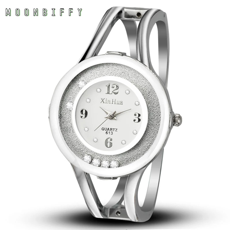 

2021 Summer New Fashion Luxury Quartz Bracelet Watch Ladies Crystal Stainless Steel Watch Steel Band Ladies Bracelet Watch