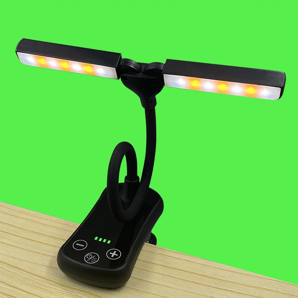 

Reading Light Three-Button Touch Small Book Light Rechargeable Adjust Brightness Eye Protection for Home Bedside Night Light