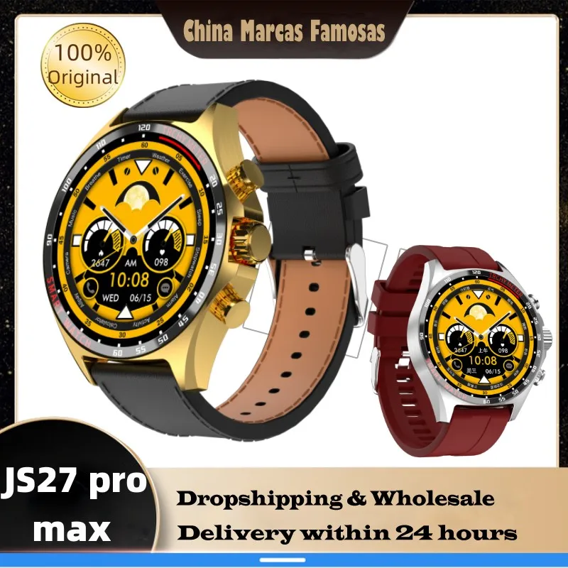 

Новинка, Смарт-часы JS27PROMAX 1,52 дюйма, Bluetooth, пульсометр, компас, спортивный шагомер, Смарт-часы